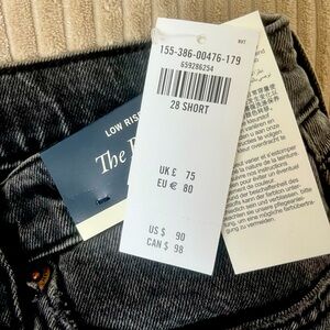 Abercrombie and Fitch denim low rise baggy - curve love, 28 short